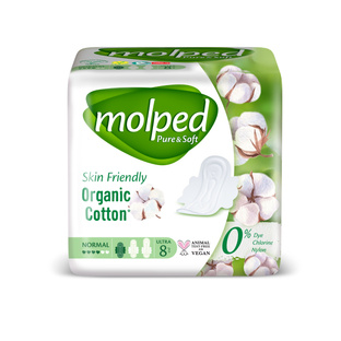 Podpaski Higieniczne Bezzapachowe EKO NORMAL 8 szt. MOLPED  Pure&Soft