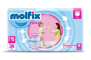 MOLFIX Pieluchomajtki PANTS 6 (15 kg+) 38 szt.