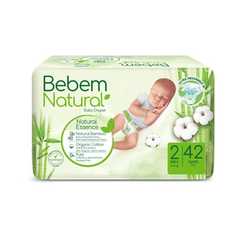 BEBEM Pieluszki bambusowe MINI 2 (3-6kg) 42 szt.