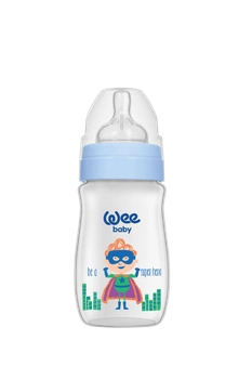 WEE BABY Butelka PP z szeroką szyjką 250ml nieb.