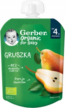 GERBER Mus Organic Gruszka 80g