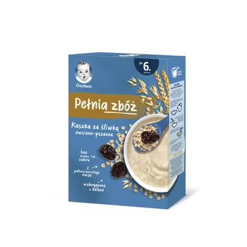 GERBER PEŁNIA ZBÓŻ Kaszka ze śliwką. 200g