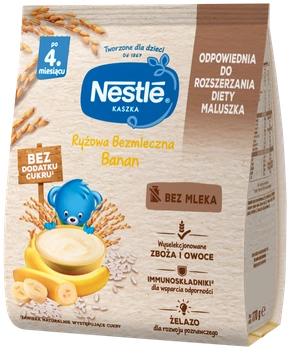 NESTLE Kaszka Ryżowa bezmleczna Bananowa, 170g