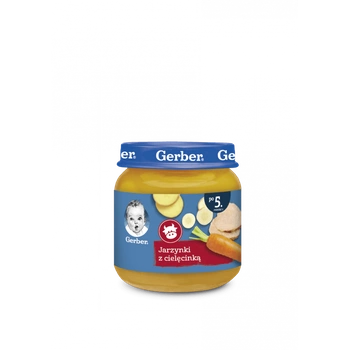 GERBER Smakowite jarzynki z cielęcinką 125 G