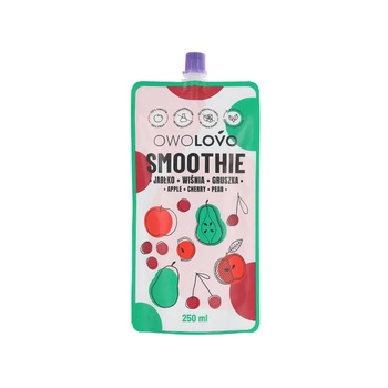 OWOLOVO Smoothie jabłko wiśnia gruszka. 250ml