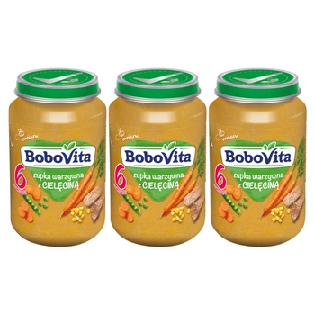 BOBOVITA Zupka z cielęciną 3x190g KD