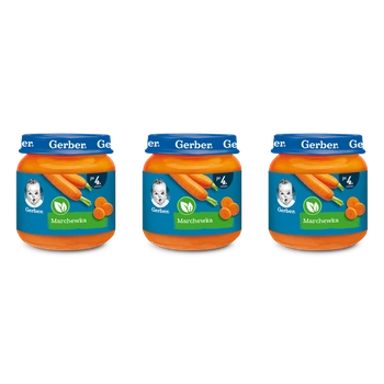 GERBER Obiadek marchewka 125 G x 3 sztuk