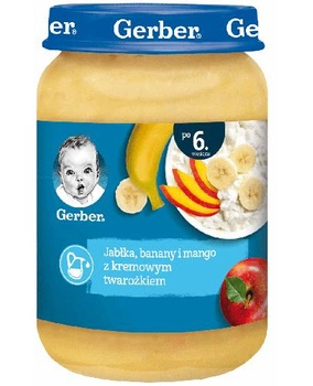 GERBER Deserek jabłko banan mango 190g