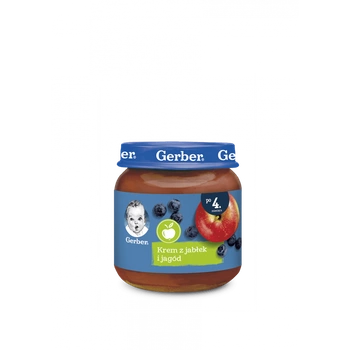 GERBER Krem z jabłek i jagód 125 G