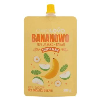 OWOLOVO Mus Jabłko-banan 200g