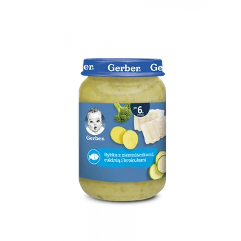 GERBER Rybka z ziemiaczkami .cukinią i brok. 190g