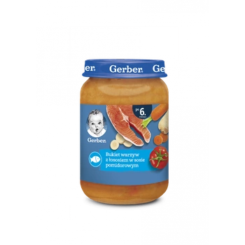 GERBER Bukiet warzyw z łososiem w sosie pom. 190g