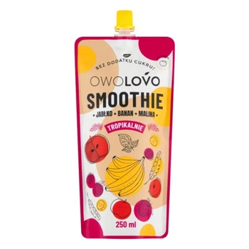 OWOLOVO Smoothie jabłko banan malina 250ml