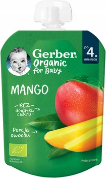 GERBER Mus Organic mango 80g