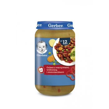 GERBER Gulasz z warz.wołow i ziemniacz.250g