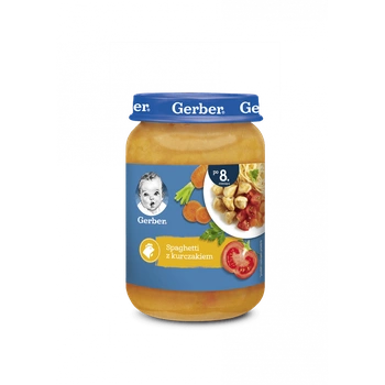 GERBER Spaghetti z kurczakiem 190 G